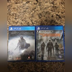 Tom Clancy's The Division & Shadow Of Mordor PS4 Games